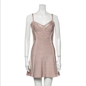Herve Leger flare bandage dress